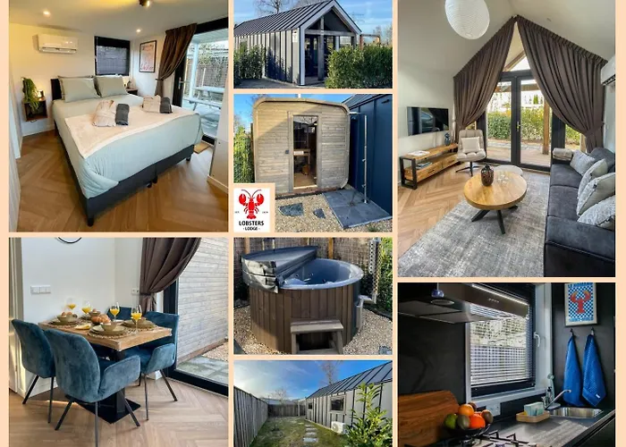 Lobsters Lodge In Heinkenszand \' Wellness Accommodation With Private Hottub, Private Sauna And Outdoor Shower \' Airco\'S \' Free Wifi \' Complimentary Bed Linen And Towels